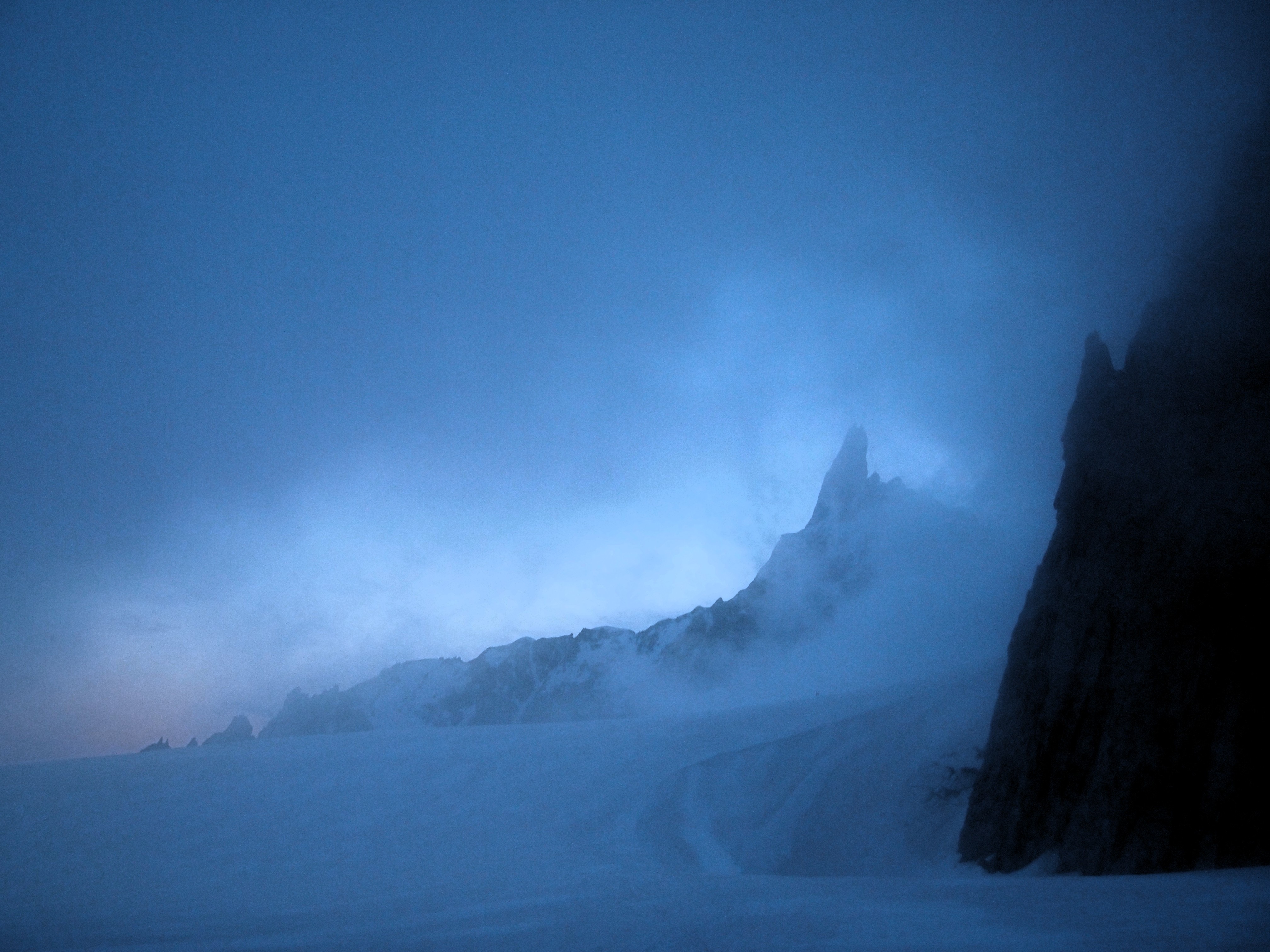Approaching Dent Du Geant, Chamonix